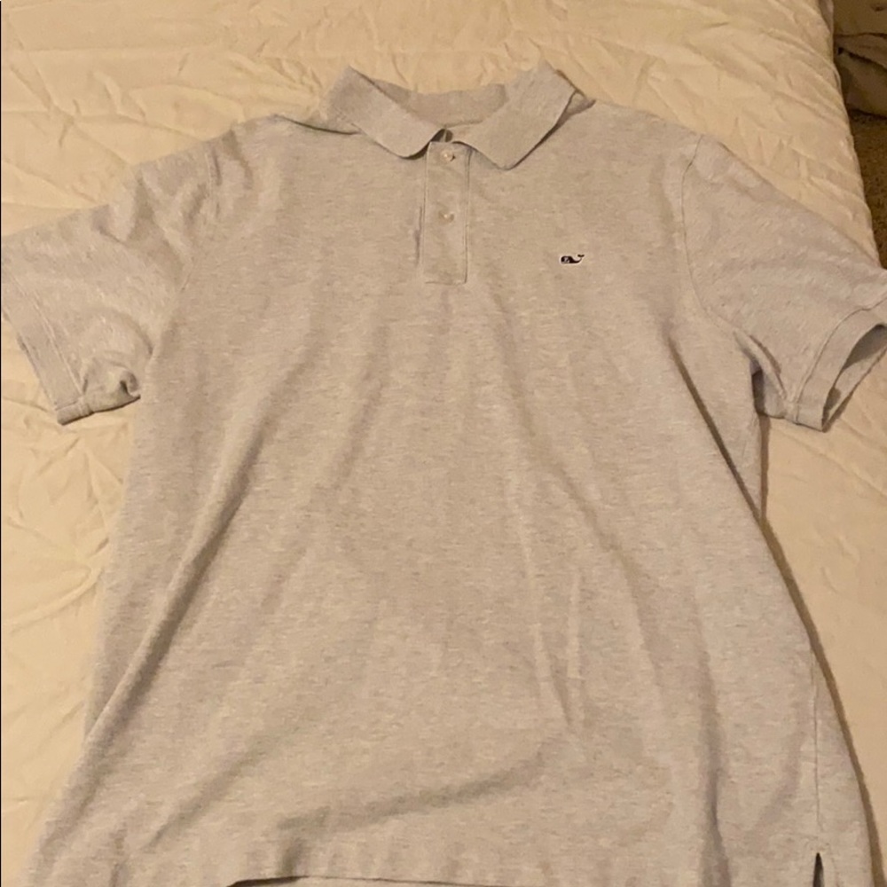 Vineyard Vines Light Gray Polo
